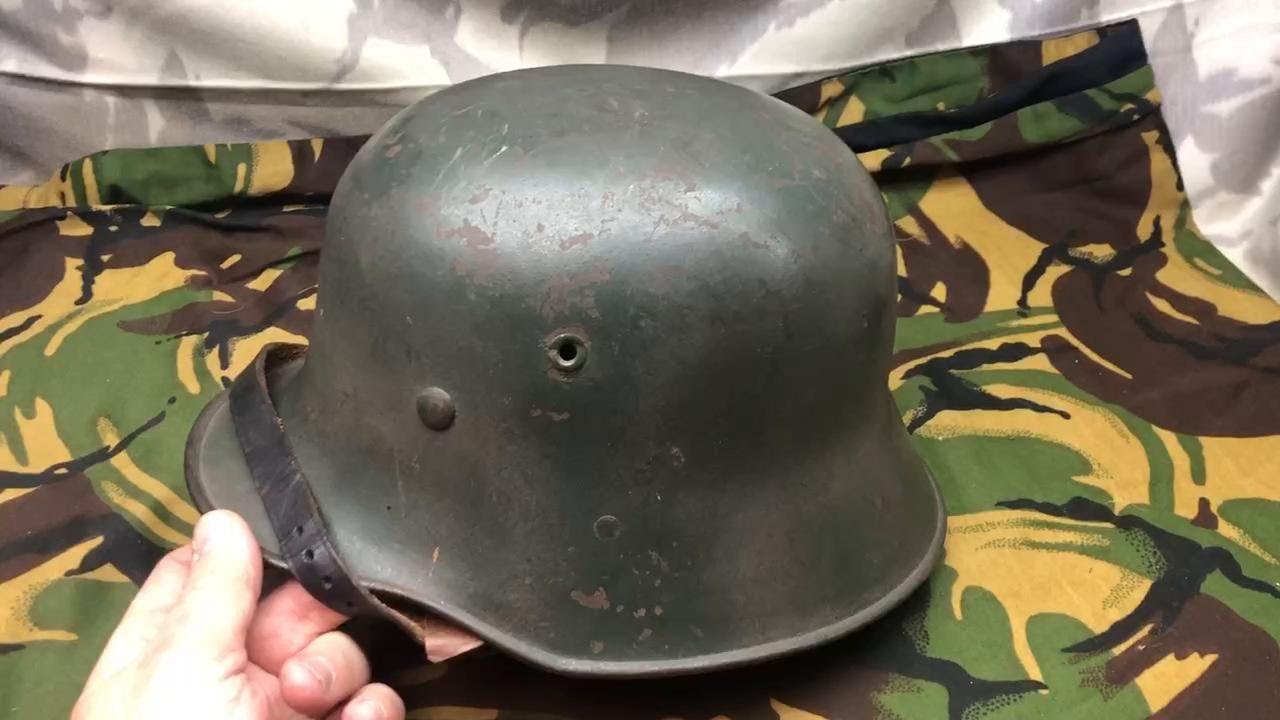 Rare WW1 WW2 German Army Transitional M16 Helmet
