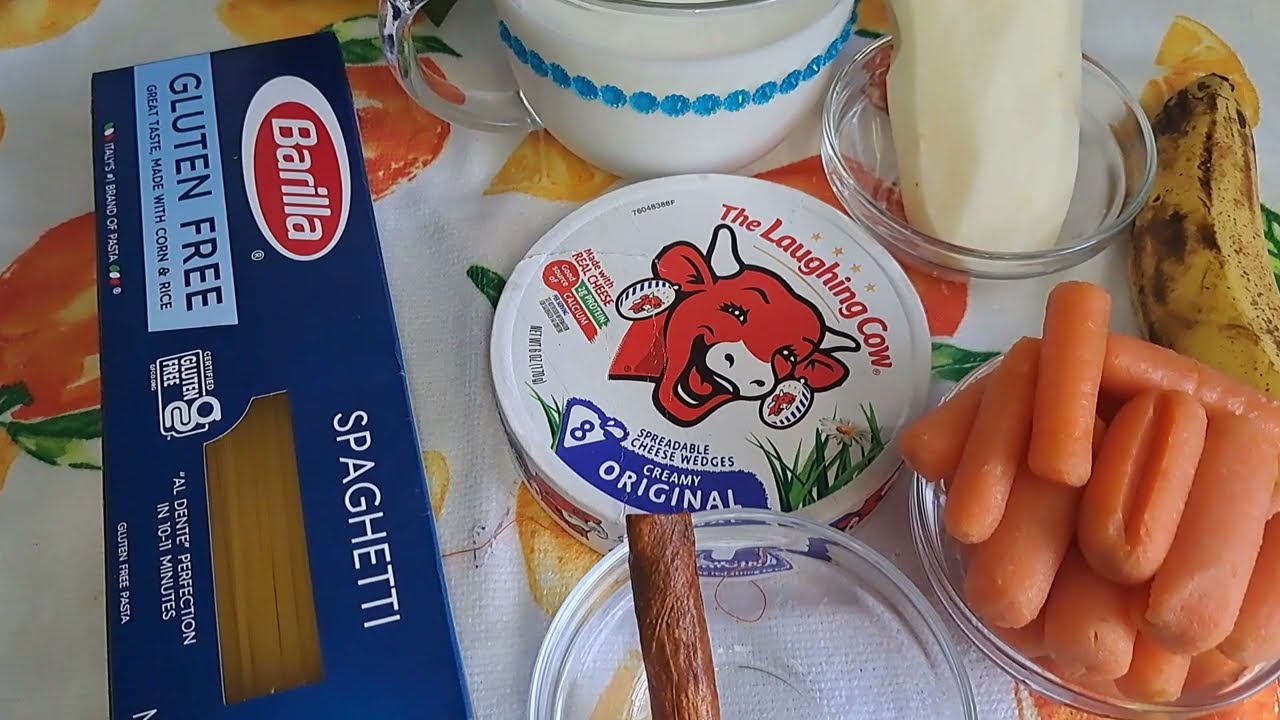 Grosi pitit ou ak manje sa 🥔🥕🍌🥛🥤