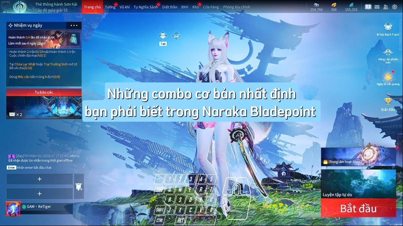 [ Những Combo Cơ Bản Cần Biết Trong Naraka #1 ] Hướng dẫn anh em Combo Kiếm Kh&iacute; 2023