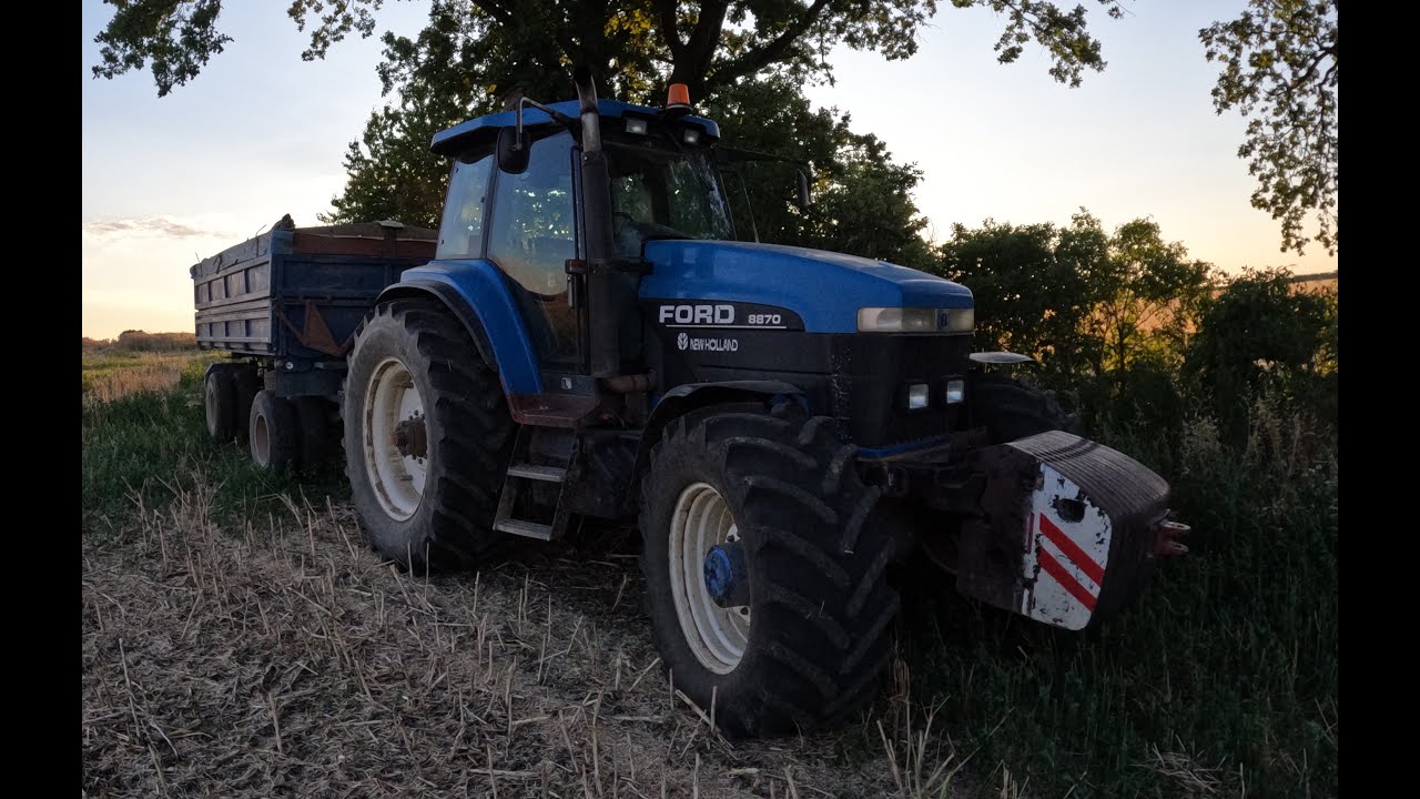FarmVlog 03 l Odvoz řepky od kombajnu l New Holland Ford 8870 +autovlek l  Žně 2023 l Gopro l