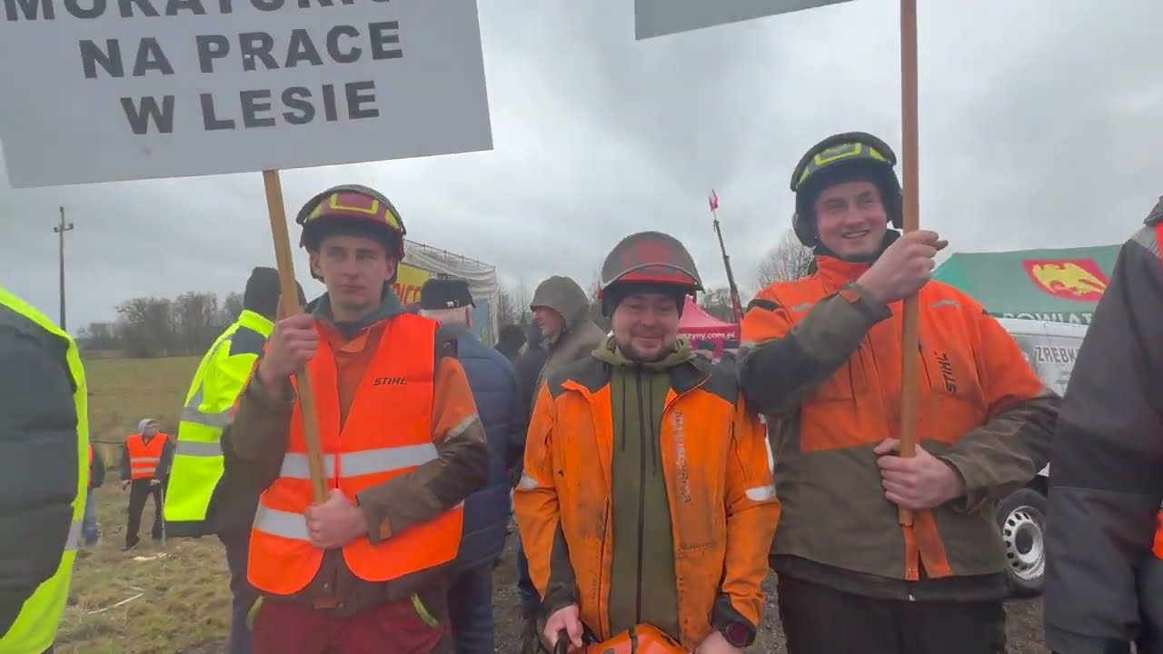 Protest rolników i przedsiębiorców w Korycinie