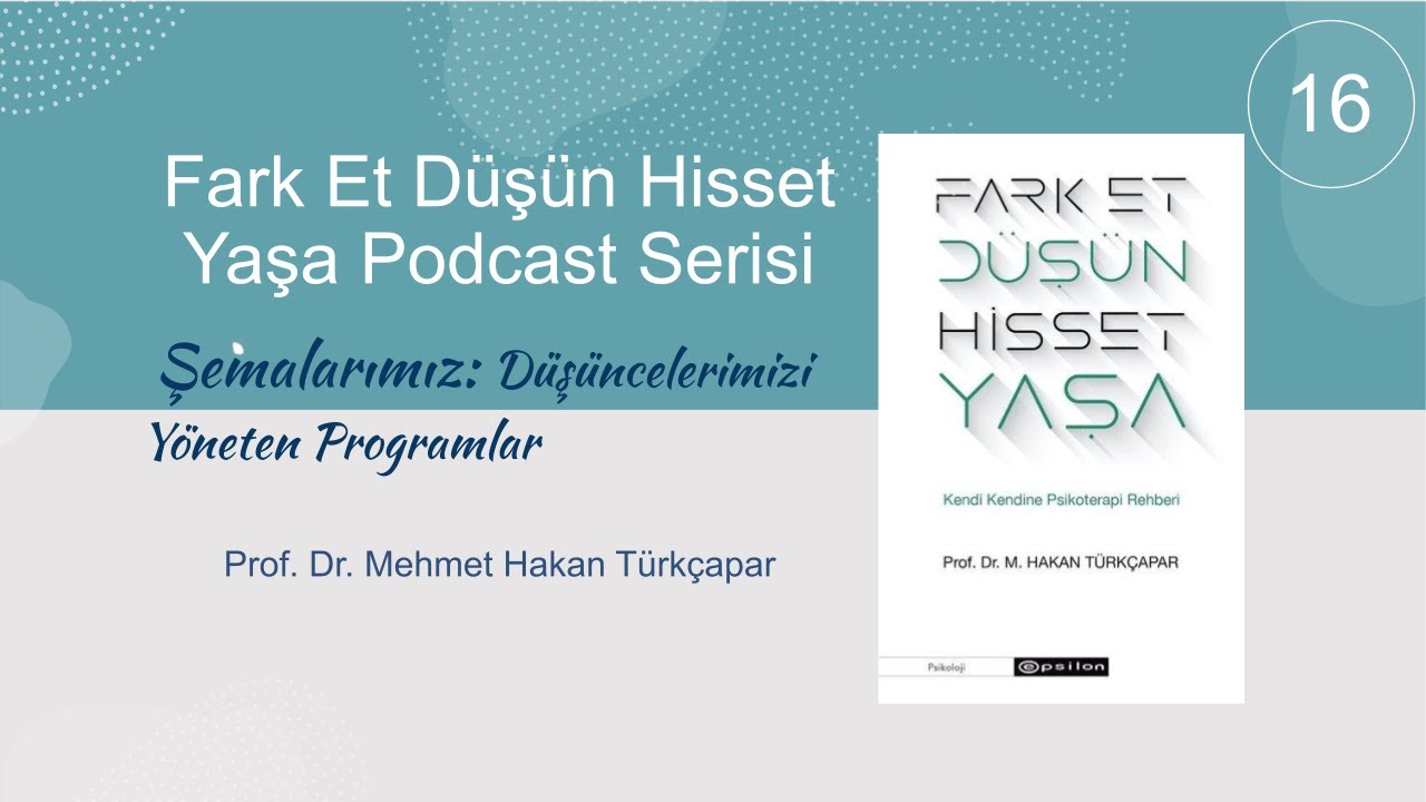 Fark Et Düşün Hisset Yaşa Podcast Serisi-16 Şemalarımız: Düşüncelerimizi Yöneten Programlar