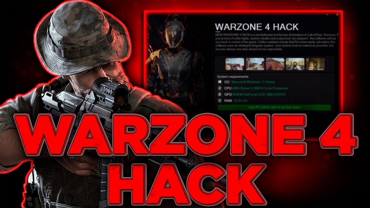 WARZONE 4 HACK / WALLHACK + PRO AIMBOT / FREE WARZONE CHEAT 2025 / SAFE INSTALLER