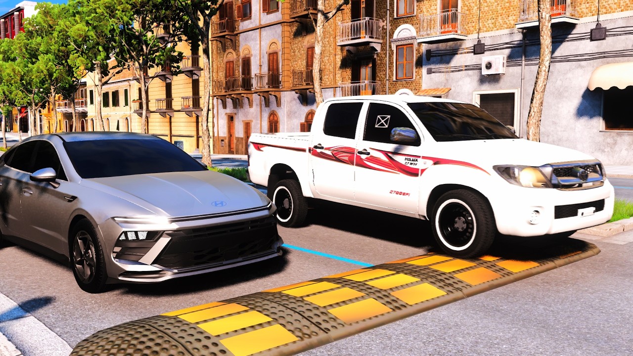 مجموعة تجارب للسيارات الشعبية على  أنواع  المطبات | BeamNG Drive 🚗