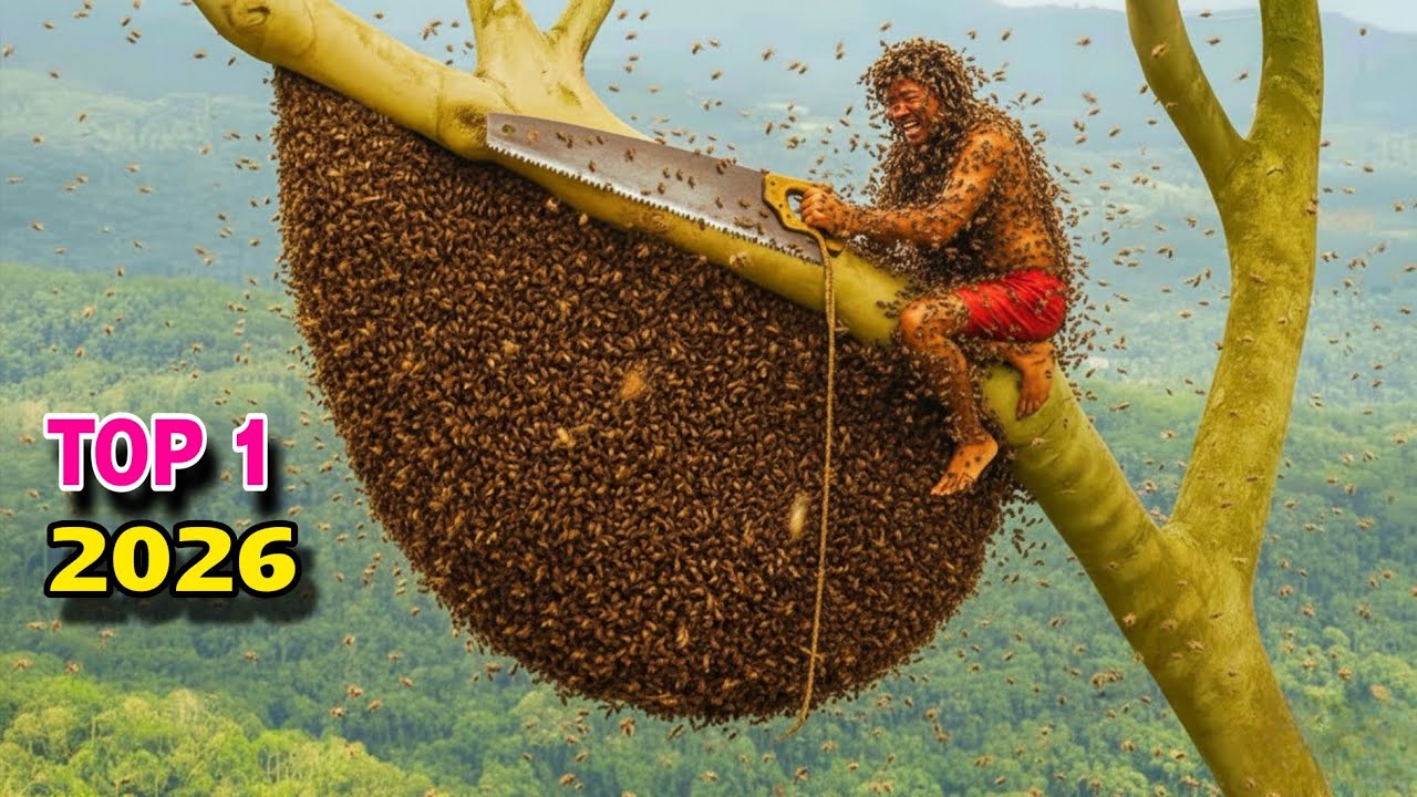 First Wild Honey Harvest of 2026 | My First Time Using a Chainsaw