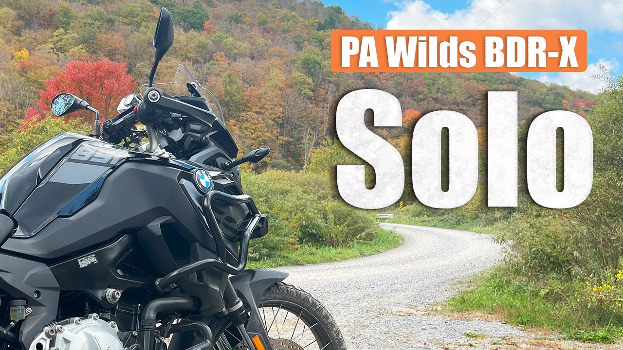 Riding Section Two of the PA Wilds BDR-X Solo