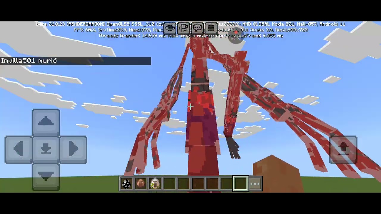 Siren head southpoint Minecraft bedrock hecho por @megagatussiren2282