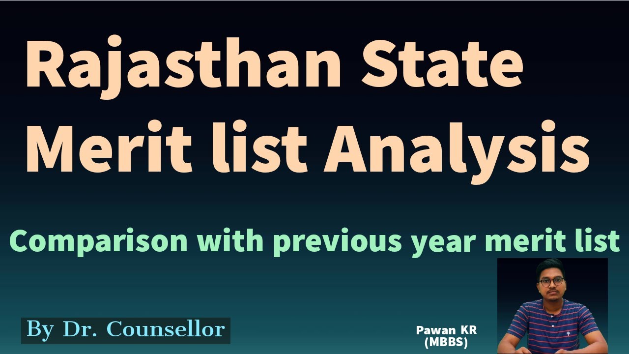 Rajasthan State neet merit list 2022 analysis, rajasthan state Neet Counselling|| Dr Counsellor Neet