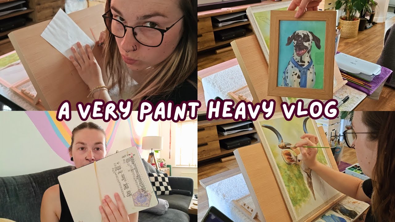 🎨 I Finally Sat Down to Paint!  Artist Vlog #6