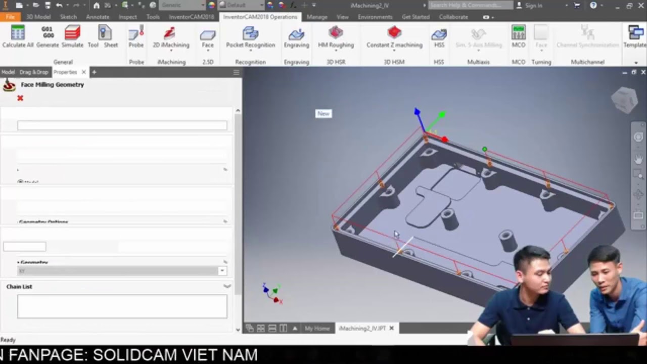 Hướng dẫn lập trình gia công Inventor CAM