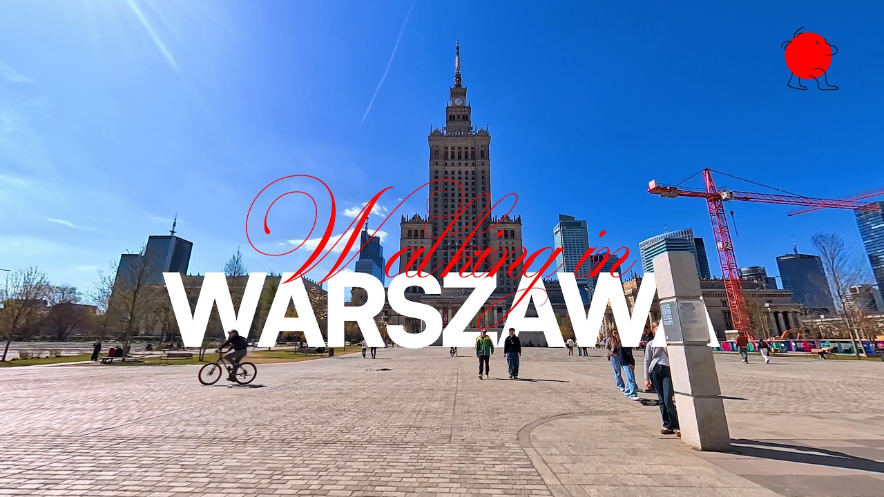 Warsaw City Center Walk 4K | Walking in Warszawa