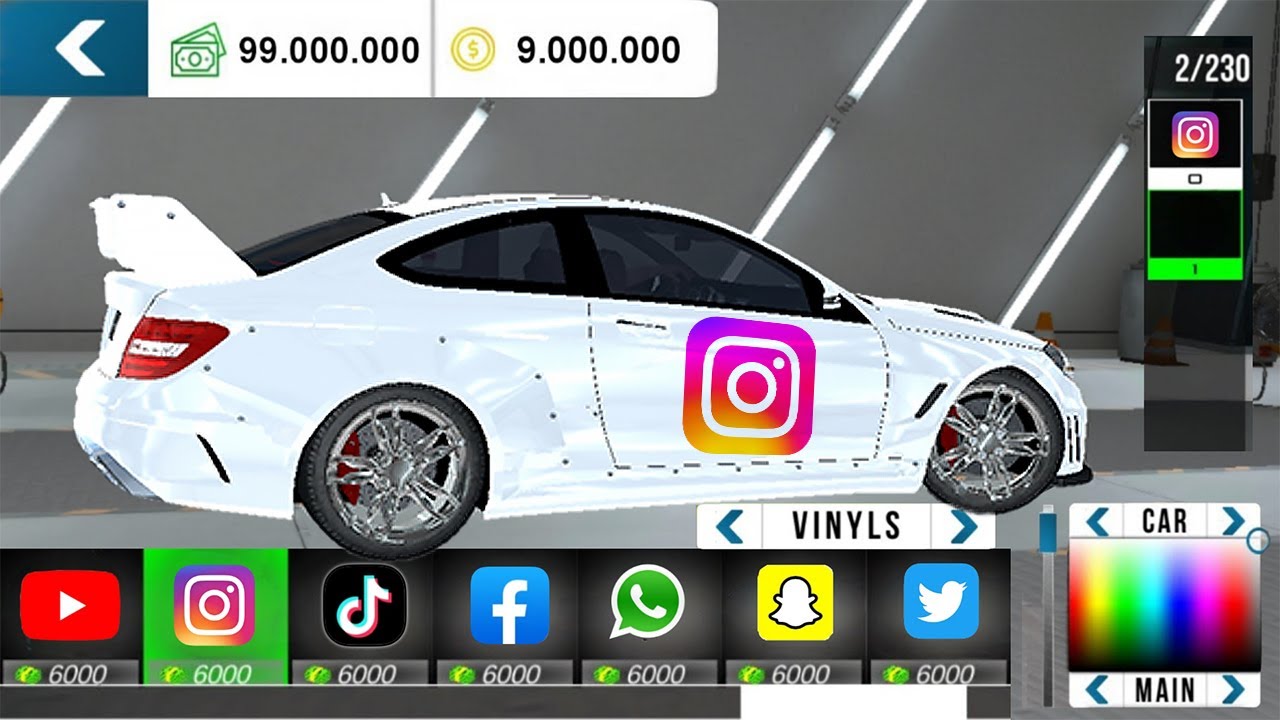 КАК СДЕЛАТЬ ЛОГОТИПЫ СОЦИАЛЬНЫХ СЕТЕЙ В CAR PARKING MULTIPLAYER