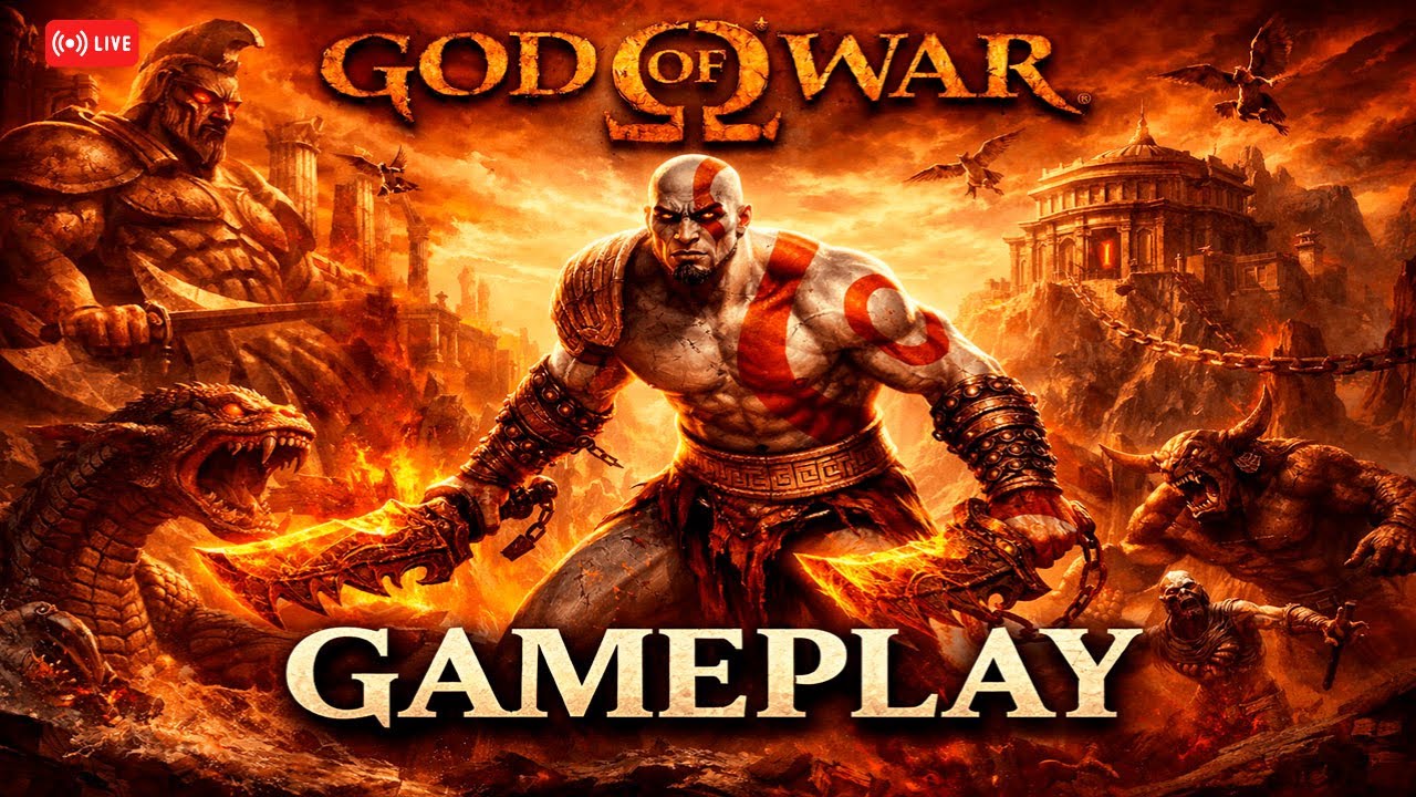 🔴 GOD OF WAR 1 GAMEPLAY AO VIVO 🔥 Kratos Contra Ares |  PS2 Gameplay PT-BR! #03