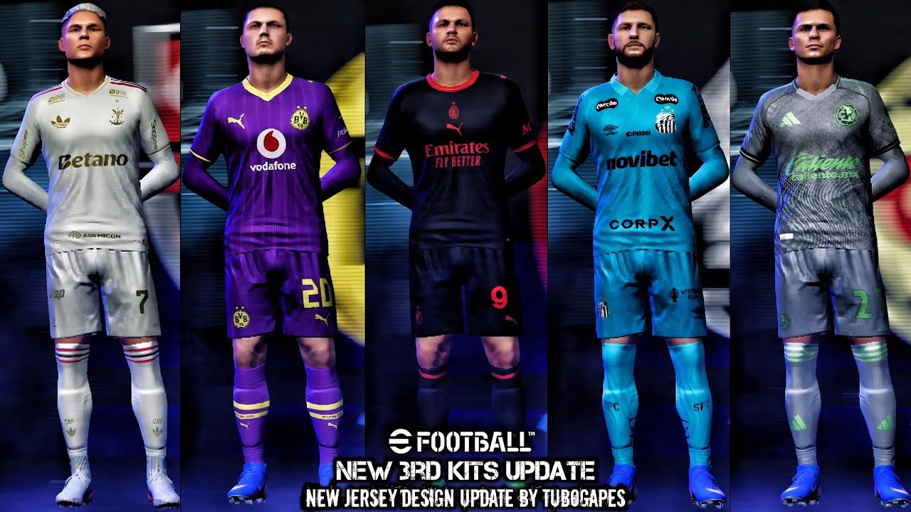 New Licensed Kits🔥 All 3rd Kits for Every Team in eFootball 2027 Mobile