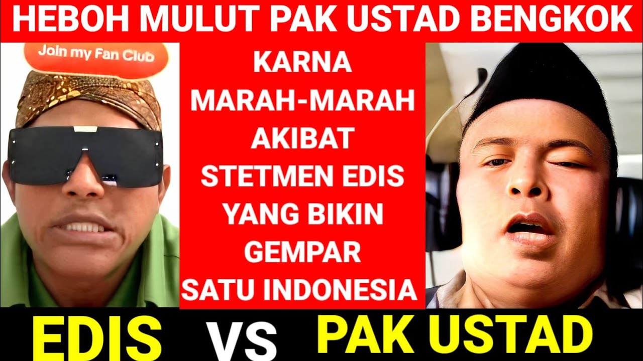 HEBOH‼️PAK USTAD LANGSUNG MULUT BENGKOK KARNA MARAH-MARAH AKIBAT  STETMEN EDIS