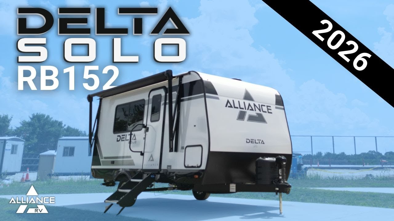 2026 Delta SOLO RB152 Tour: Ultra-Lightweight & SUV Towable! Murphy Bed & Full Rear Bath