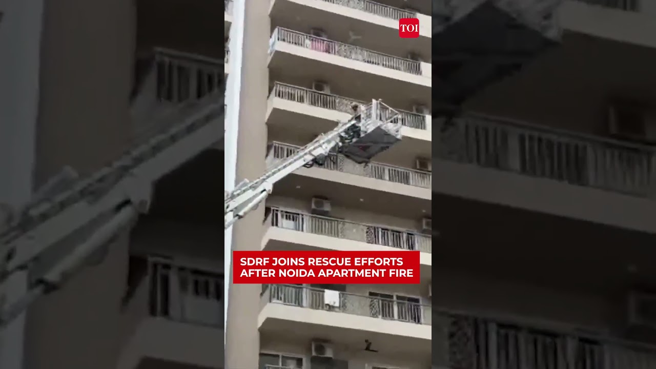 Massive Fire At Noida's Ivy County Residential Building, Sparks Safety Concerns