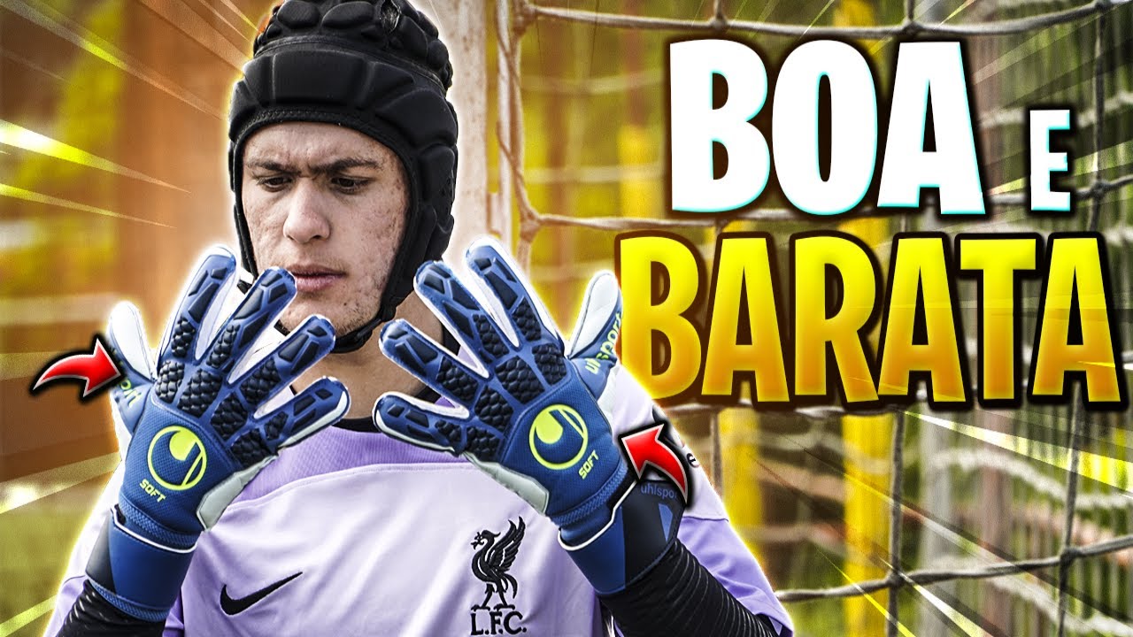 LUVA DE GOLEIRO BOA E BARATA EM 2022 - UHLSPORT HYPERACT SOFT PRO