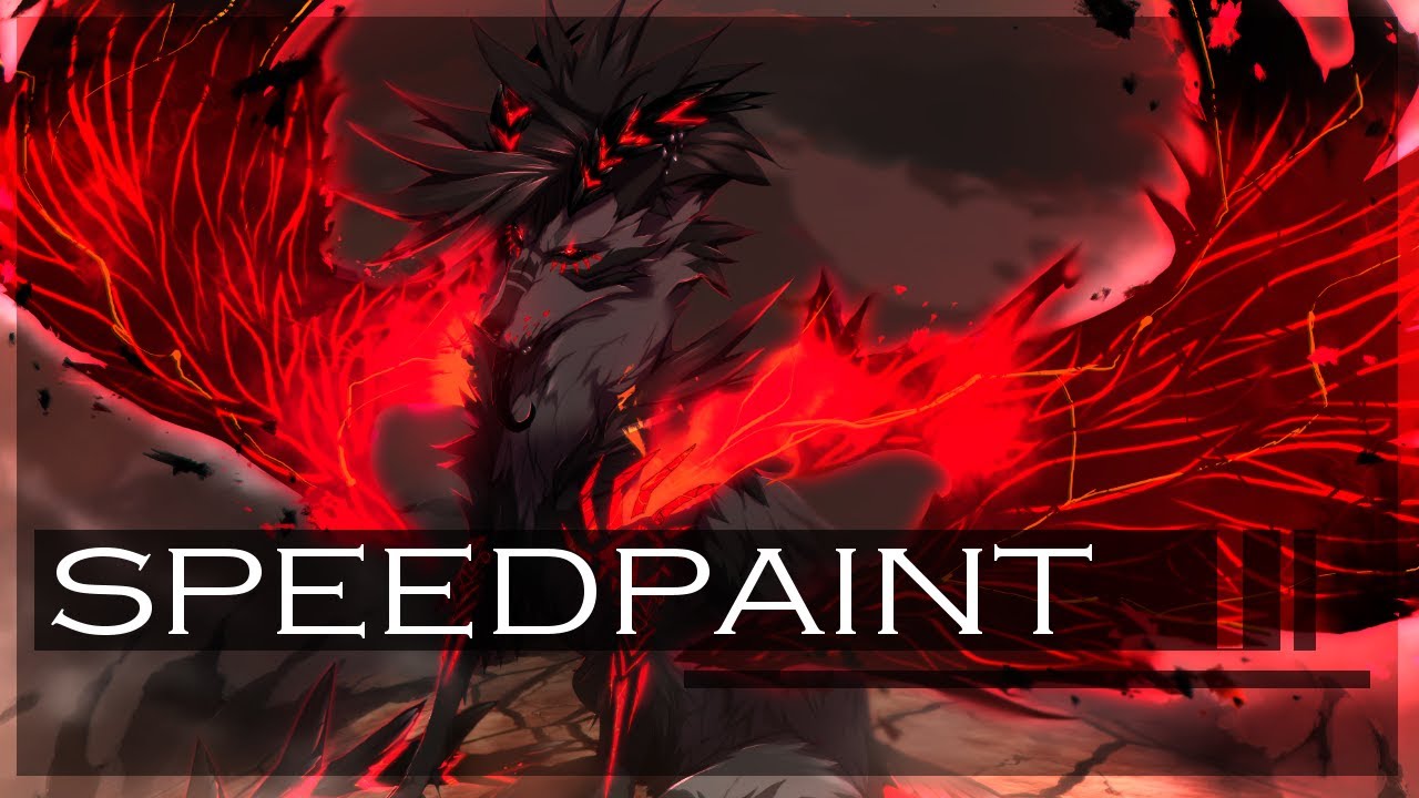 FIRE WOLF SPEEDPAINT // Iruko Goldflame