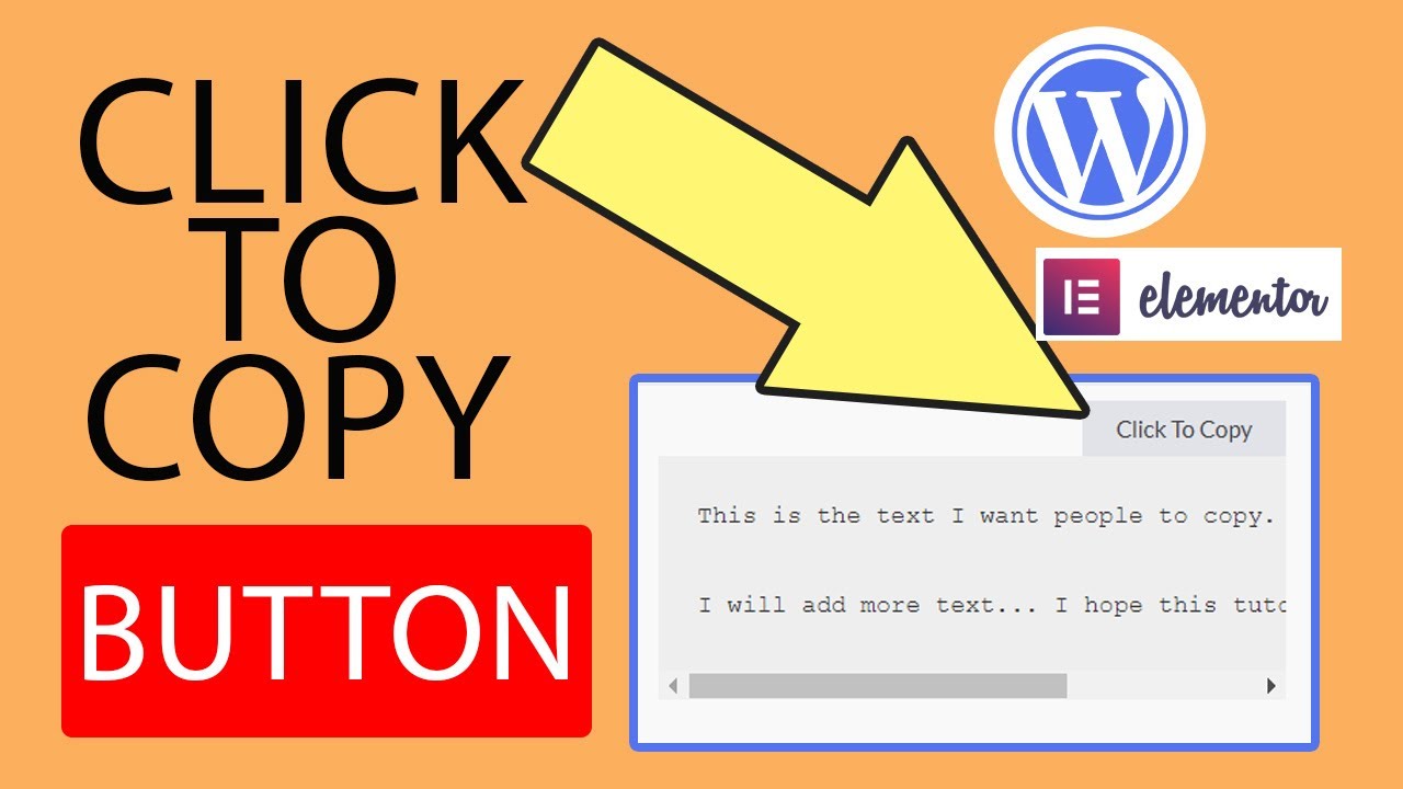 Copy your website text/post to clipboard in Elementor/Wordpress