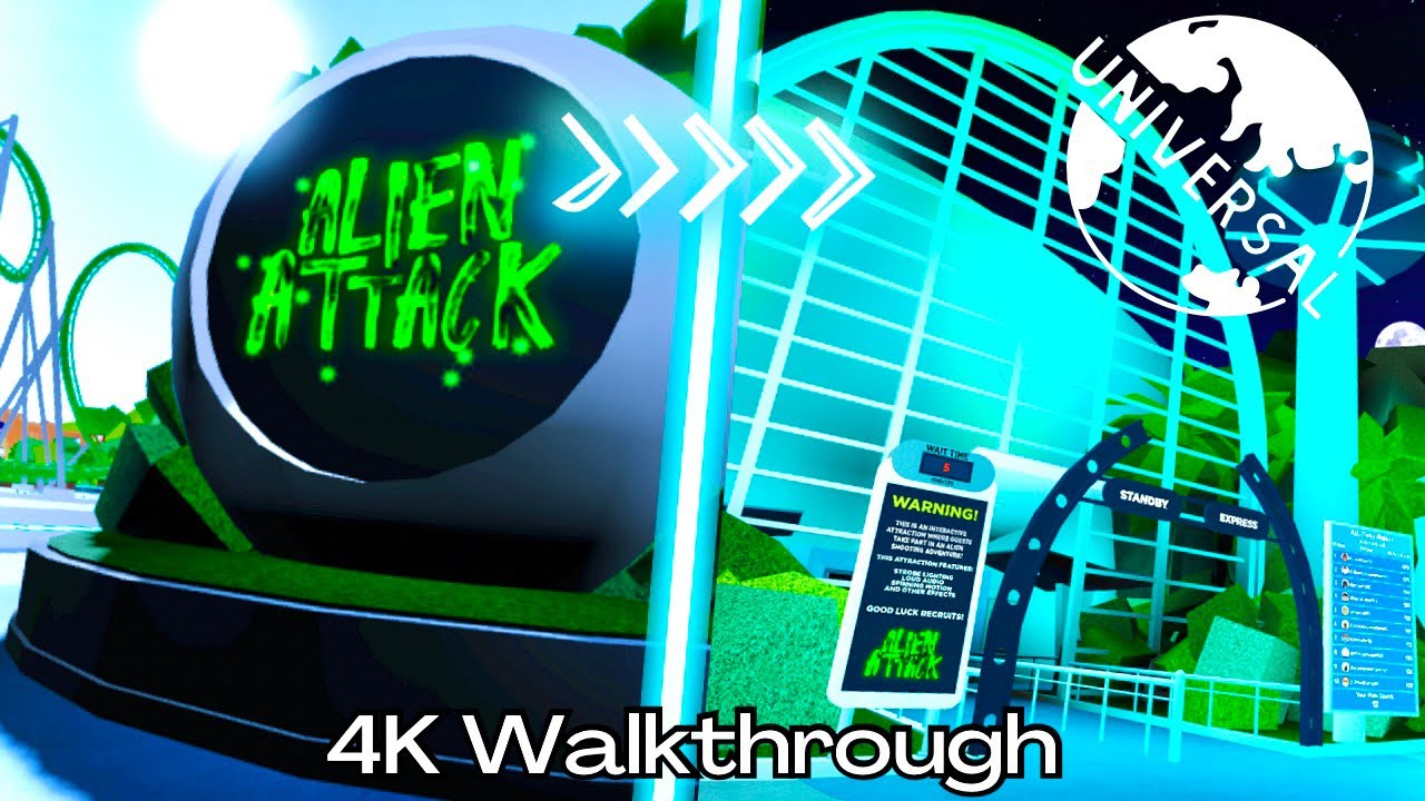 Alien Attack Universal Roblox (POV) 4K Walkthrough
