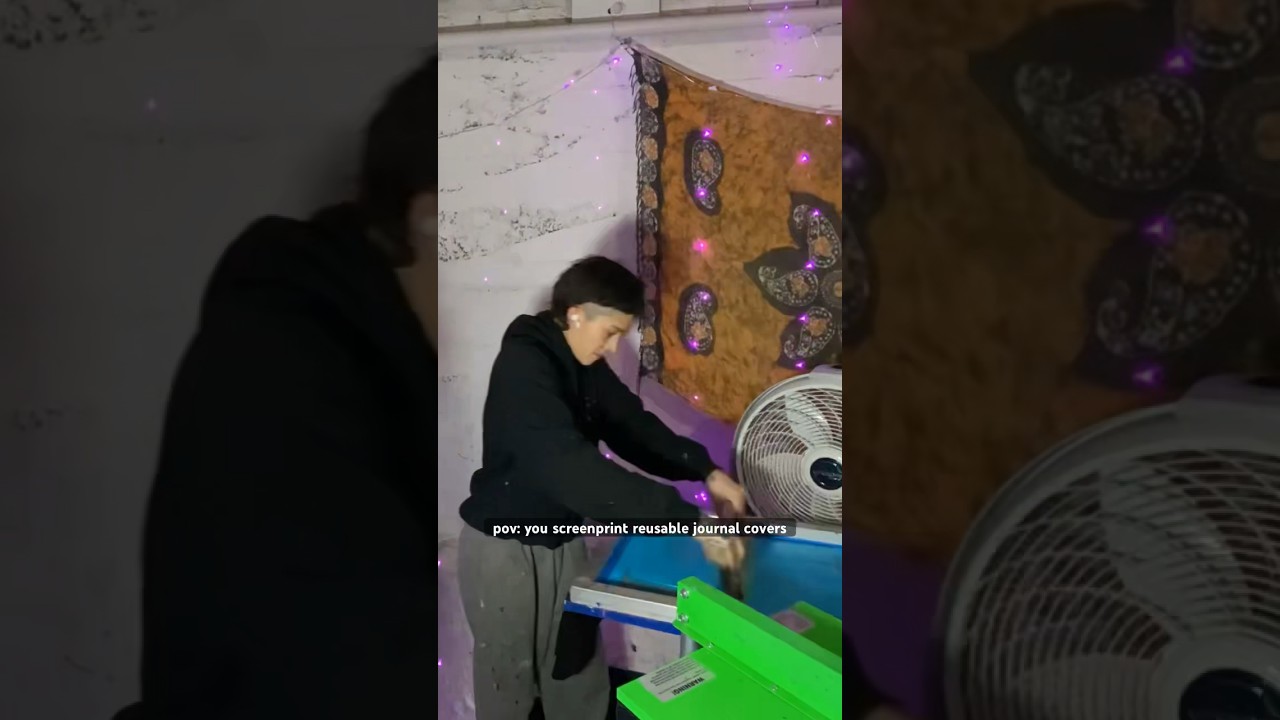 Screen Printing Reusable Journal Covers 📓 