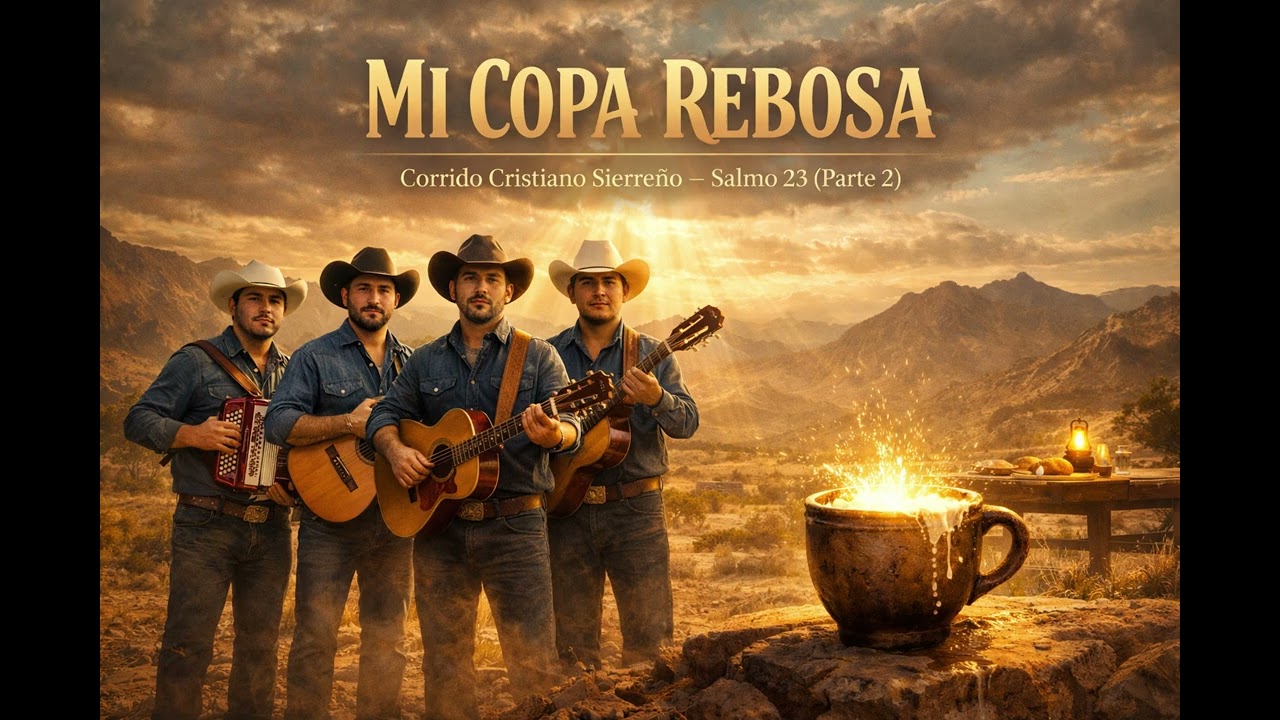 Mi Copa Rebosa | Corrido Cristiano Sierreño (Salmo 23 Parte 2) | Fe, Gracia y Esperanza
