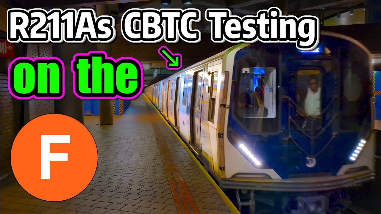 ⁴ᴷ⁶⁰ R211A CBTC Test Train on the F Line!