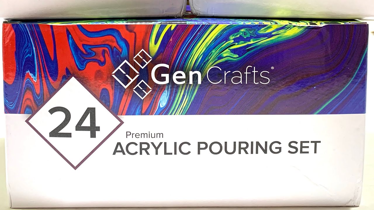 (332) Product Testing: GenCrafts Acrylic Pouring Paints - Traveling Ring Pour - Fluid Art