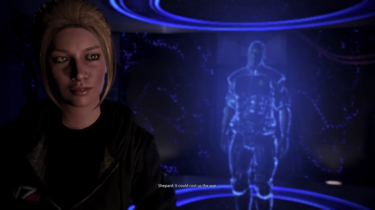Mass Effect 3 (15.4) Anderson encourages Shepard after Thessia. (Olivia Shepard)