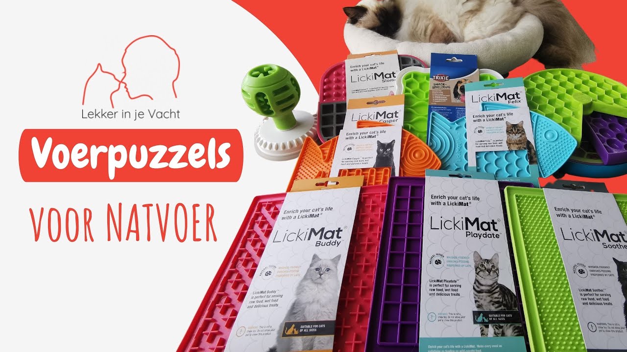 Voerpuzzel voor je kat - speciaal voor natvoer, kvv en vloeibare snacks