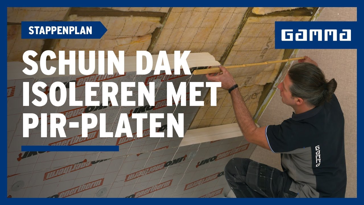 Hellend dak isoleren met PIR-platen in 5 stappen | GAMMA België
