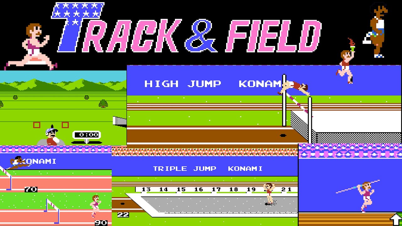 Track & Field [Hyper Olympic] | Olympic Game | World Records | All Sports | NES | Arcade | 4K |
