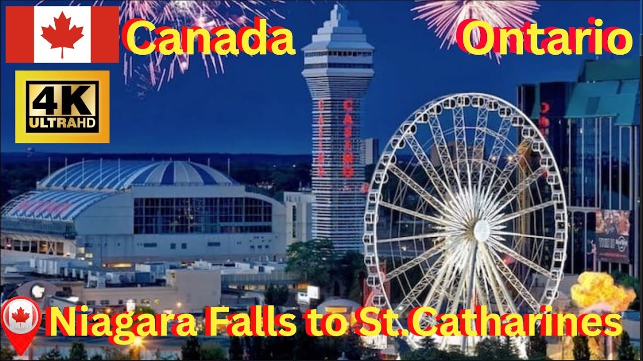 Canada ON Driving from Niagara Falls downtown to St. Catharines - 07/24