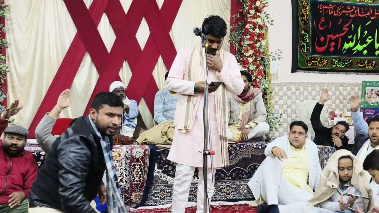 Bazm e muntazir. Shandar kalam jnb zuher sultanpuri sb chok sadat Shikarpur up india 
