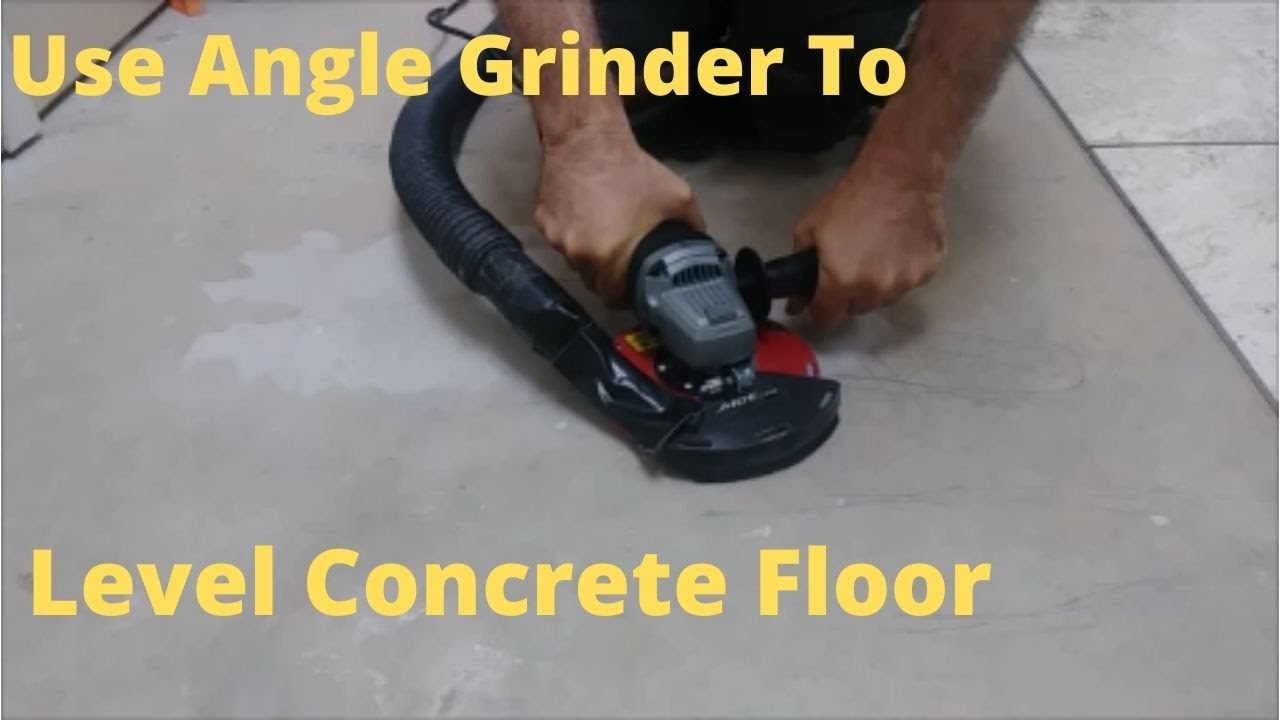 How To Grind Concrete To Level A Floor Before Tiling - Quick and Easy