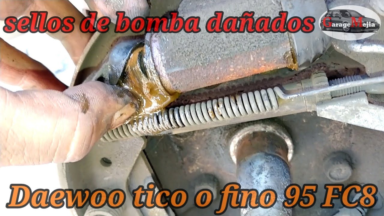 Revisamos ajustamos y cambiamos los cellos de frenos al Daewoo tico o fino 95 FC8