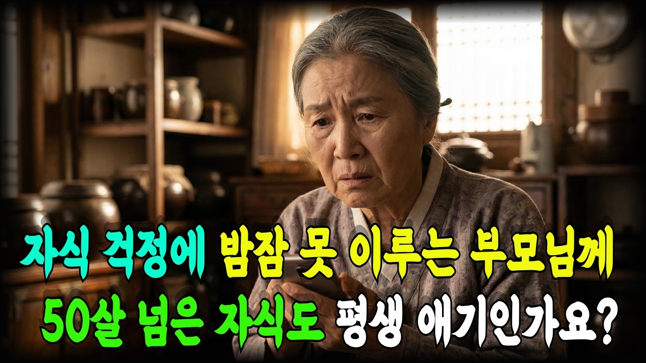 자식 걱정에 밤잠 못 이루는 부모님께 | 50살 넘은 자식도 평생 애기인가요? 😢#자식걱정 #노부부 #부모마음 #가족관계 #효도 #부모자식관계