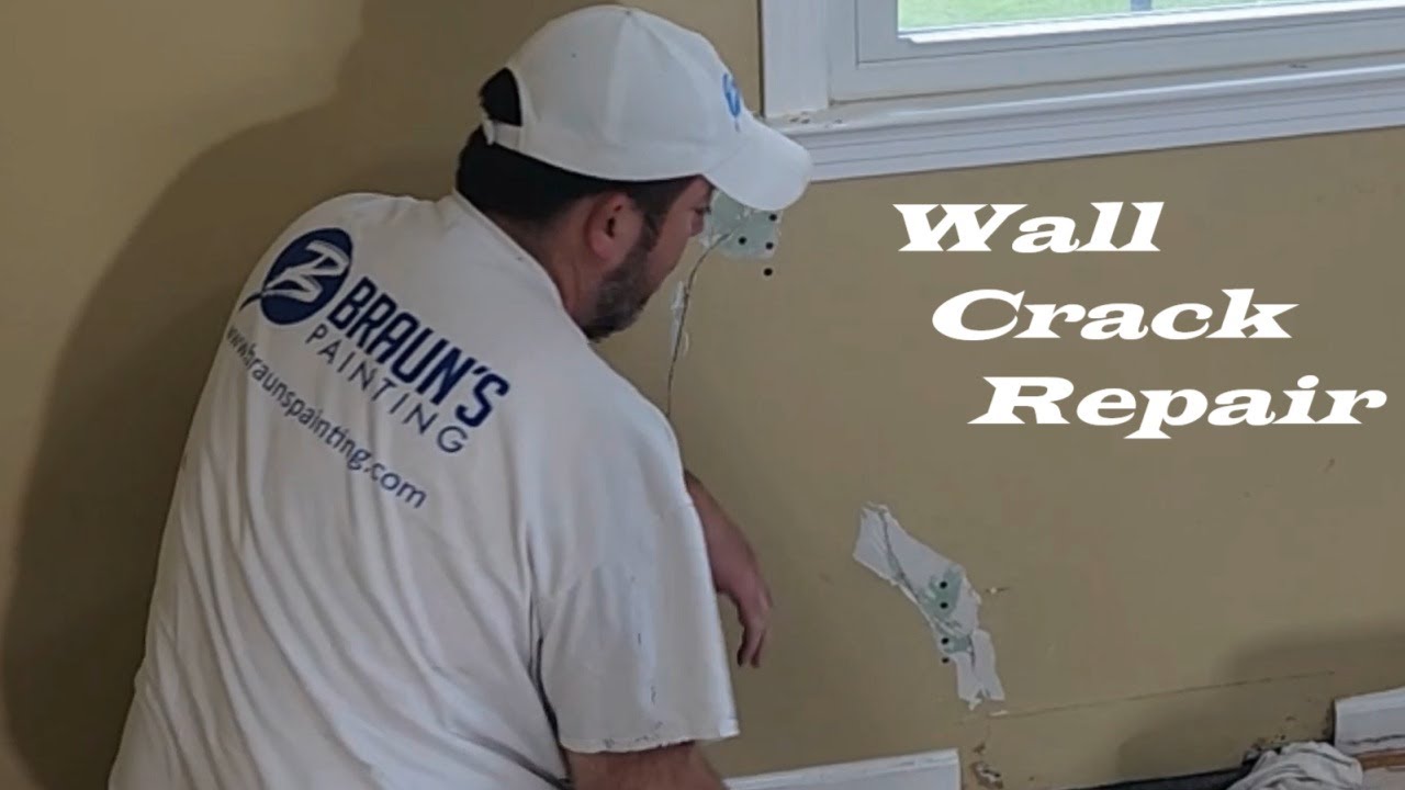 How To Fix Wall Cracks & Holes Prior To Painting