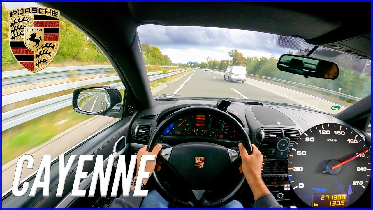 2009 Porsche Cayenne [3.0 V6 240HP] - POV Autobahn Top Speed Drive