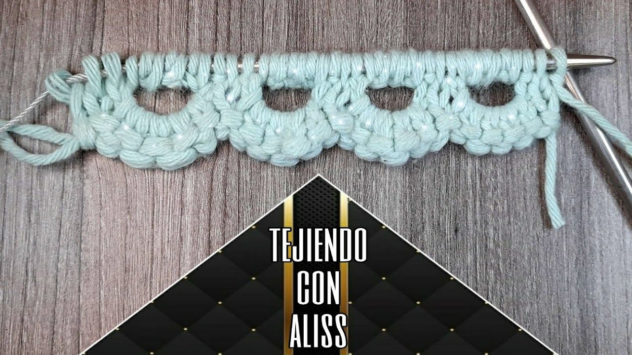Como tejer punto de borde o inicio tejido a dos agujas o palitos  - #47 - Alisson Aldave 😍