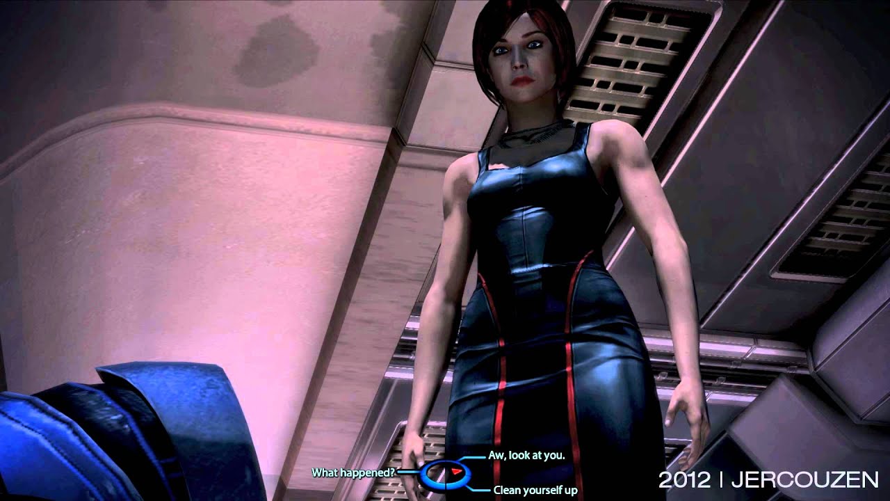 Mass Effect 3 - Ashley Williams Drunk On The Floor