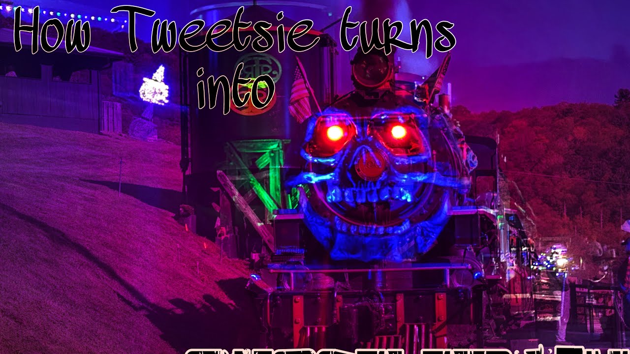 Tweetsie railroad ghost train(day and night) 10/4/25. I do not own rights to any of the music. 