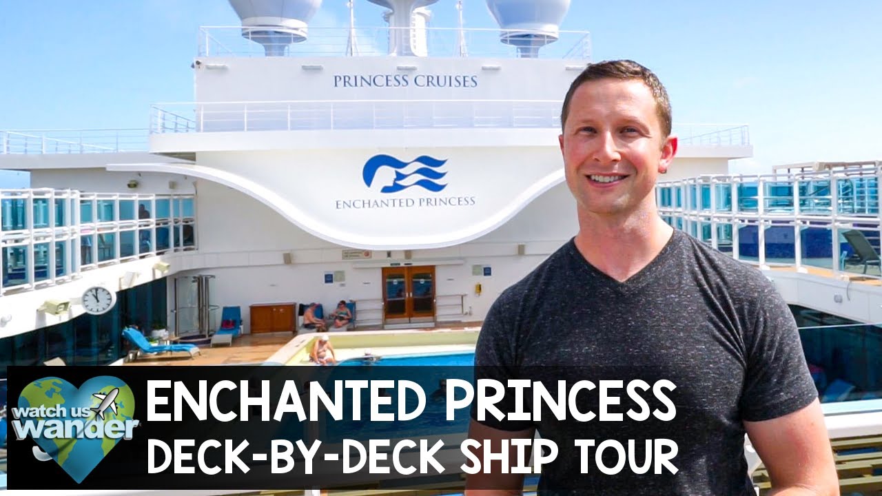 Экскурсия по всему кораблю Enchanted Princess (палуба за палубой)