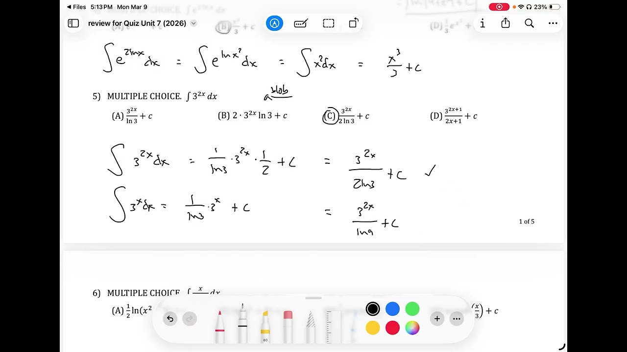 Unit 7 Review, Problems 1-12