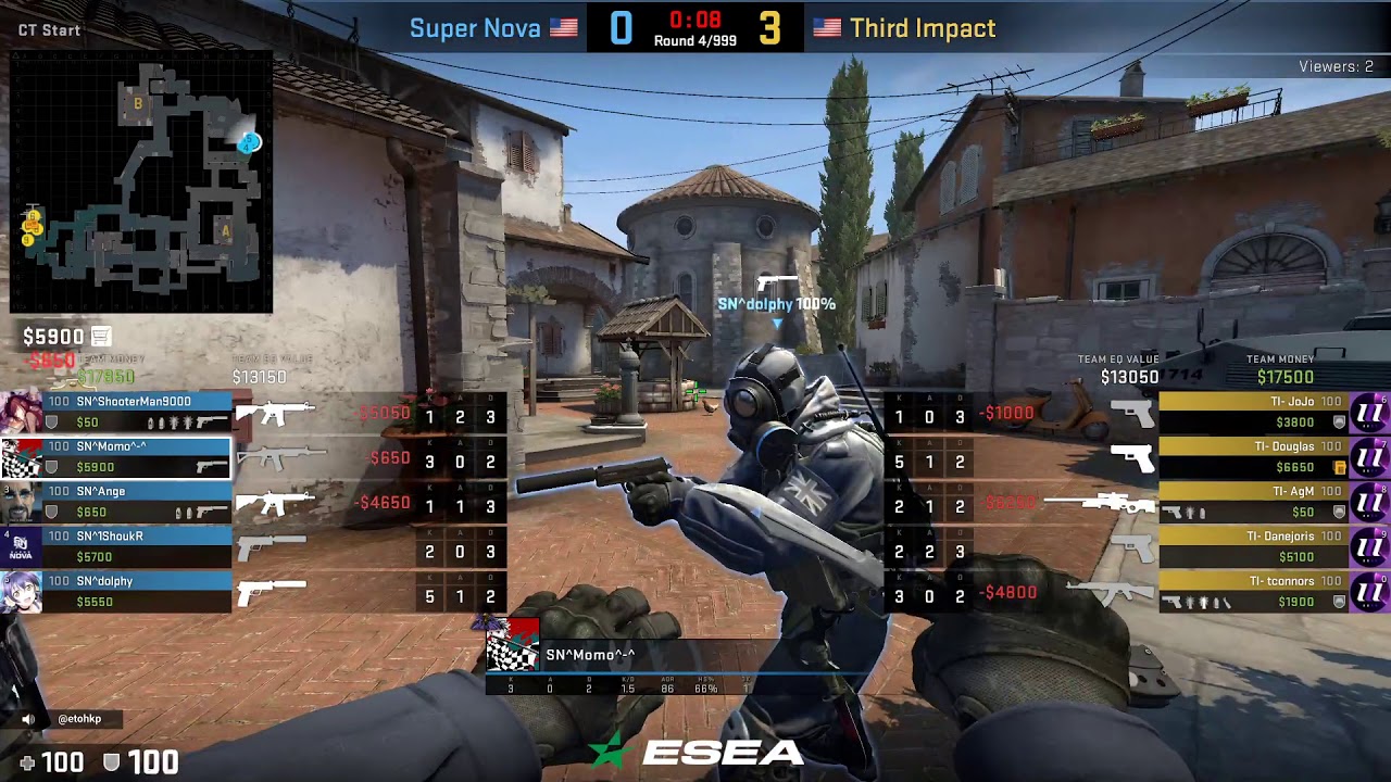 Super Nova vs. Third Impact - ESEA Advanced Season 33 with @etohkp