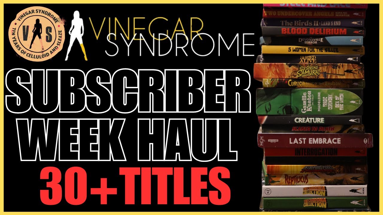 Vinegar Syndrome Subscriber Week Haul | 30+Titles!!