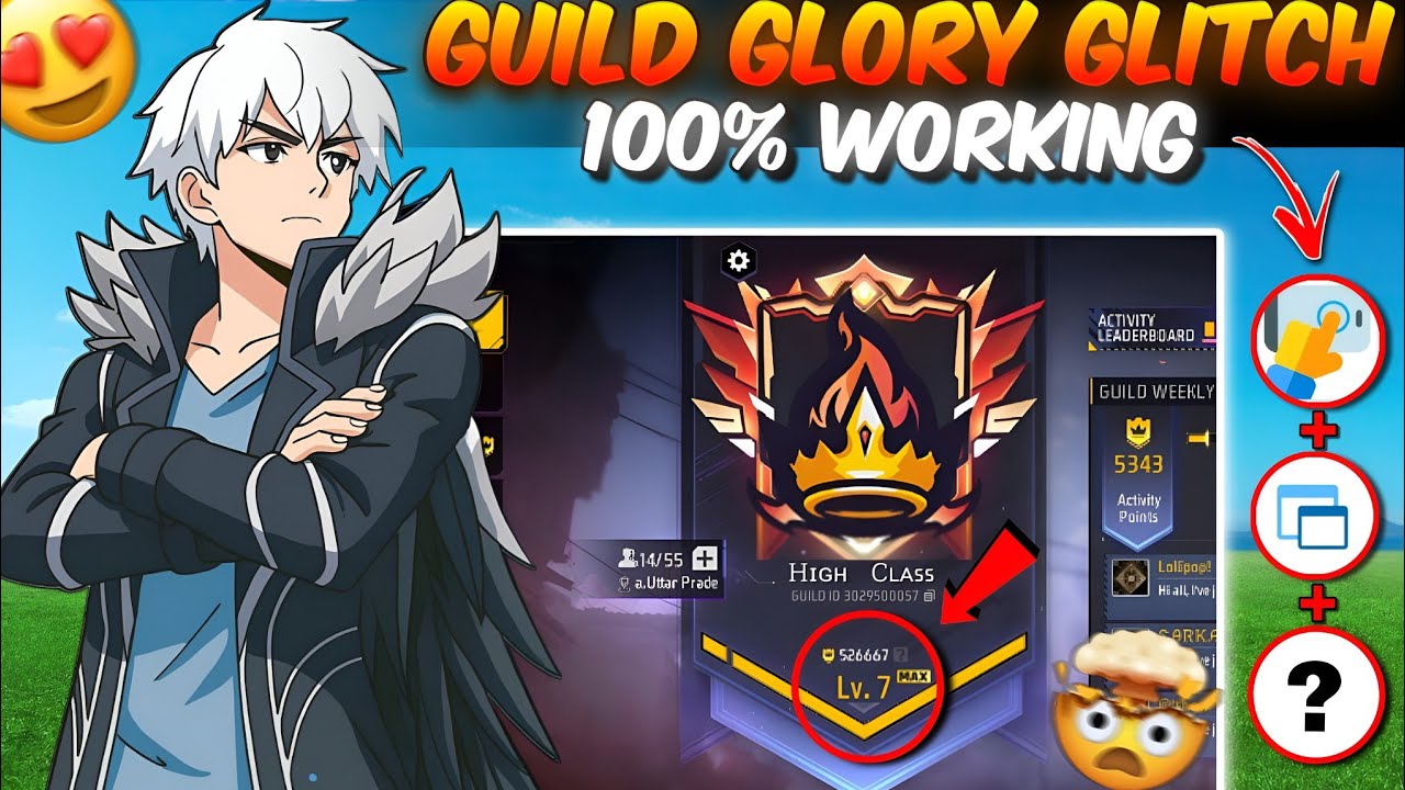 Reality of Guild Glory Glitch😱 100% Working 🤯 I Tried Guild Glory & Level up glitch 🔥