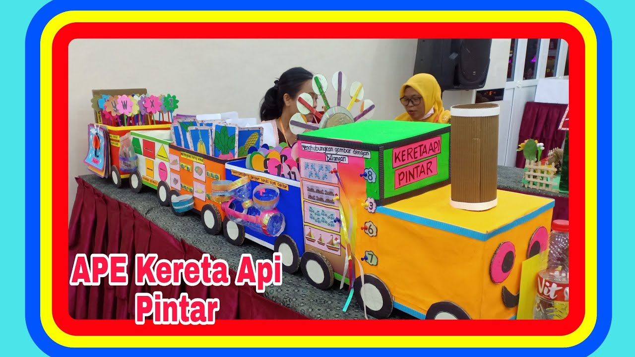 APE Bahan Bekas Untuk Anak Paud || APE Kereta Api Pintar