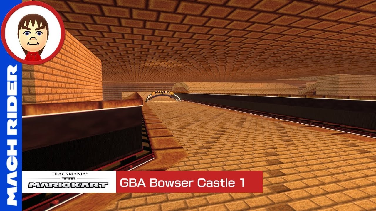 Mario Kart TrackMania- GBA Bowser Castle 1